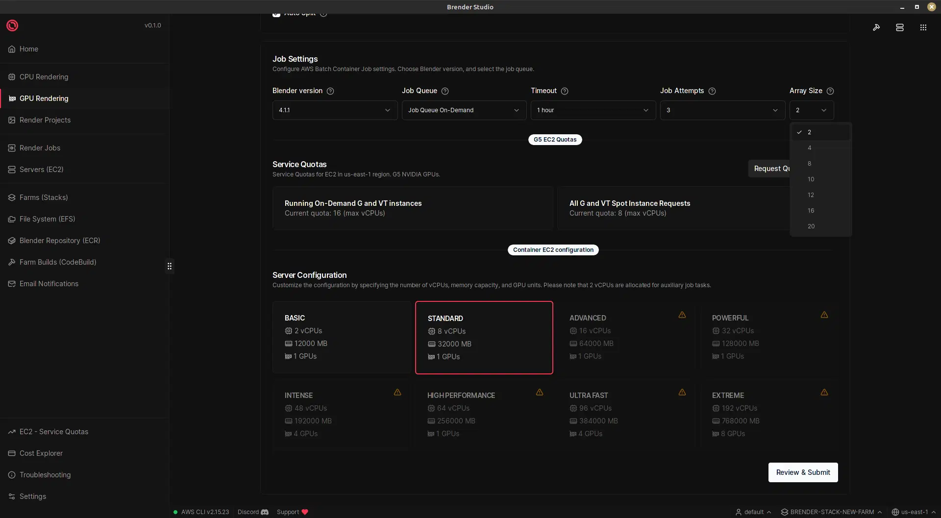 Configure Job Settings