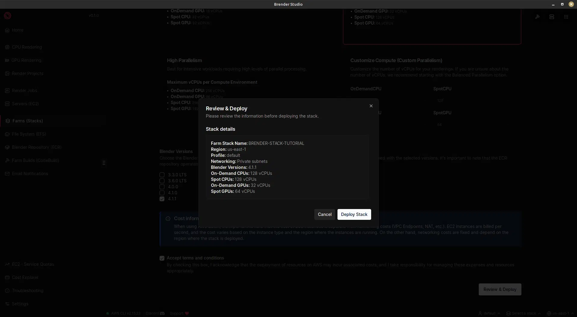 Review and Deploy